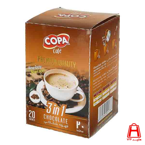 20 cup Copa chocolate coffee