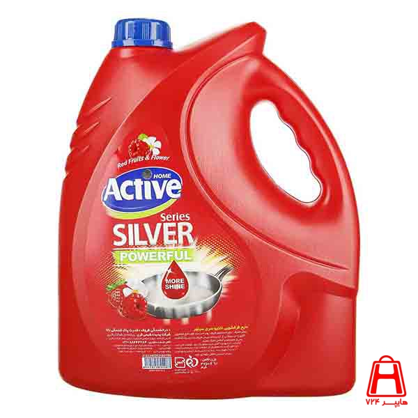 Active silver Dishwashing Liquid red 3750gr