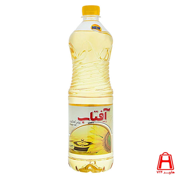 Aftab oil sunflower liquid 810 g 12 bottles round design