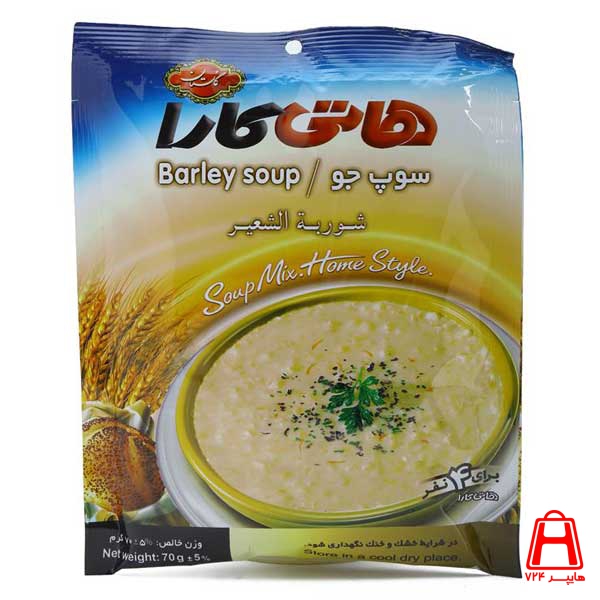 Barley soup 70 grams of hot cara