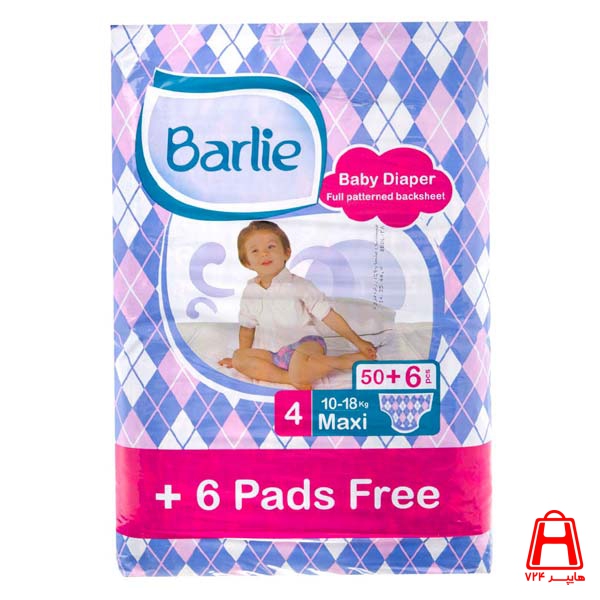 Barlie Large economy full diapers 50 6 pieces 10 to 18 kg