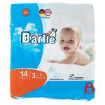 Barlie Medium comfort baby diapers 14 pieces