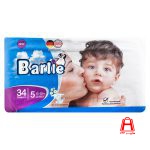 Barlie Very large comfort baby diapers 34 pieces