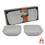 Ceramic serving dish two digit white gift box O497
