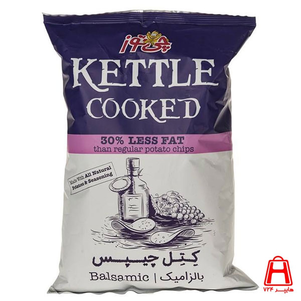 CheeToz Balsamic vinegar chips kettle 135 g