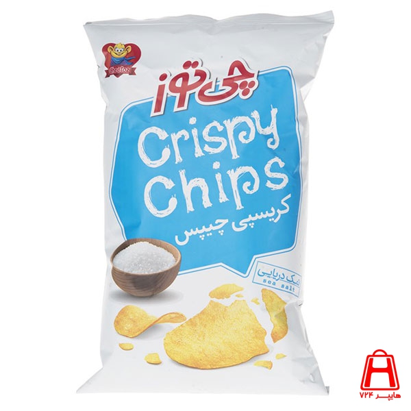 CheeToz Crispy sea salt chips average 65 g