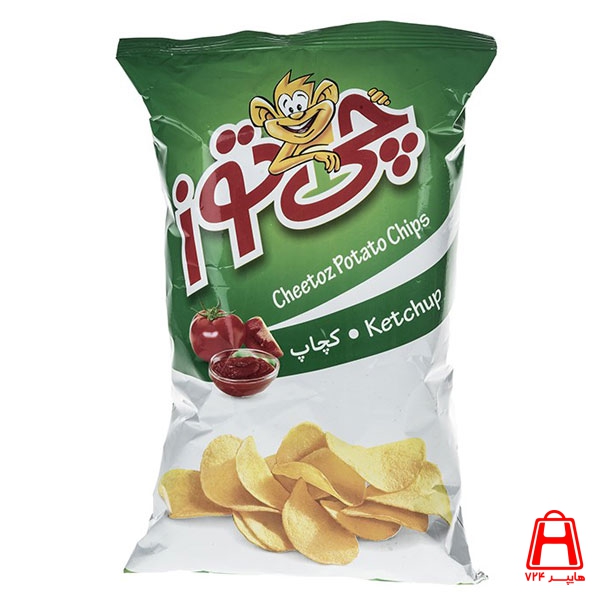 CheeToz Ketchup chips average 65 g
