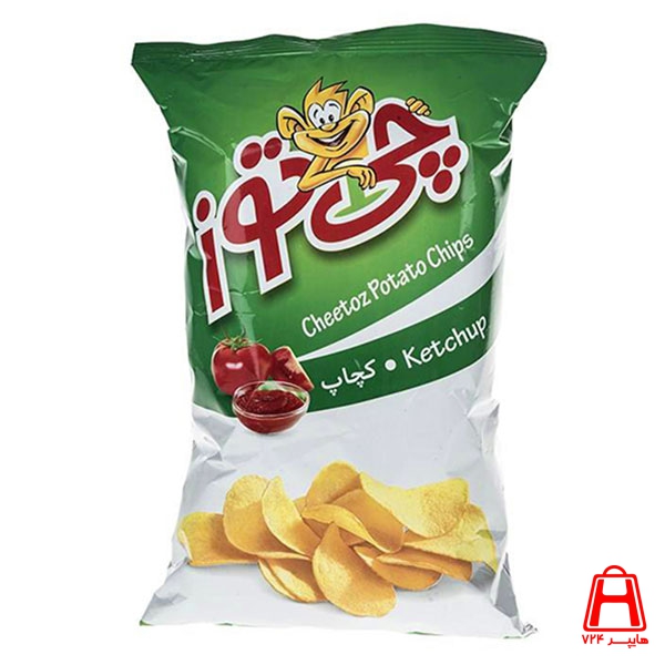 CheeToz Large ketchup chips 90 g