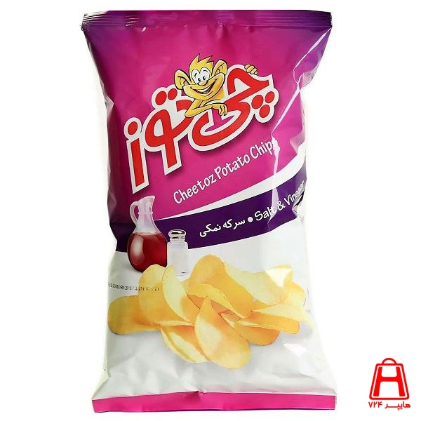 CheeToz Large vinegar chips 90 g
