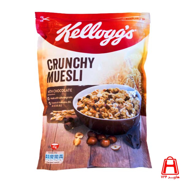 Crunchi musli breakfast cereal contains chocolate 380 g