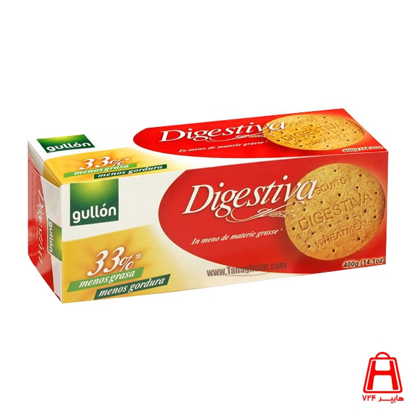 Digestiva with 33 less fat 400 g gullon