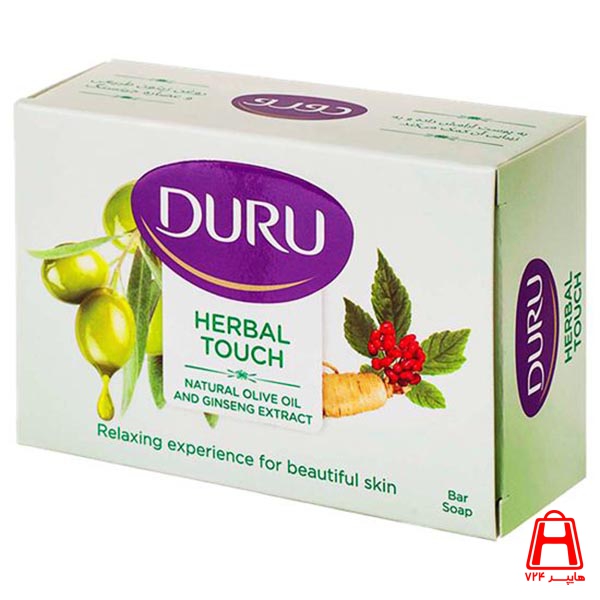 Duru herbal touch beauty soap olive oil and ginseng extract 120 gr