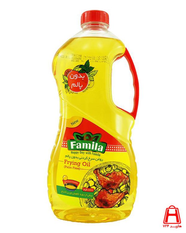 Famila is a special frying oil transparent 1620 grams 6 pieces