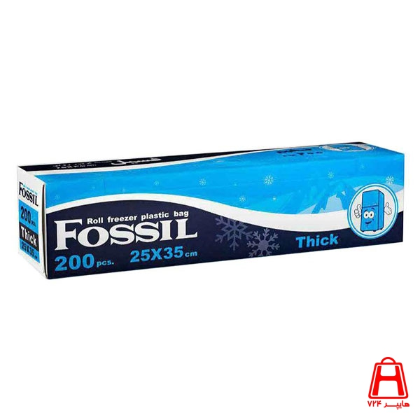 Fossil Thick freezer bag 200 sheets roll