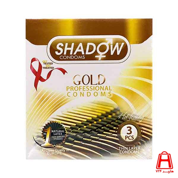 Golden Shadow Grooved Delayed Condom