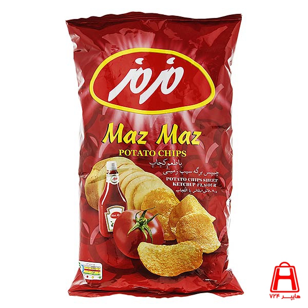 Maz Maz Ketchup chips medium 40 pieces 60 g