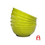 Medium colored round melamine bowl B 921