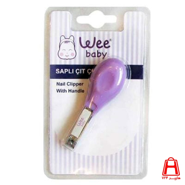 Nail clipper with handle wee