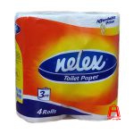 Nelex 4 roll toilet paper 12 4