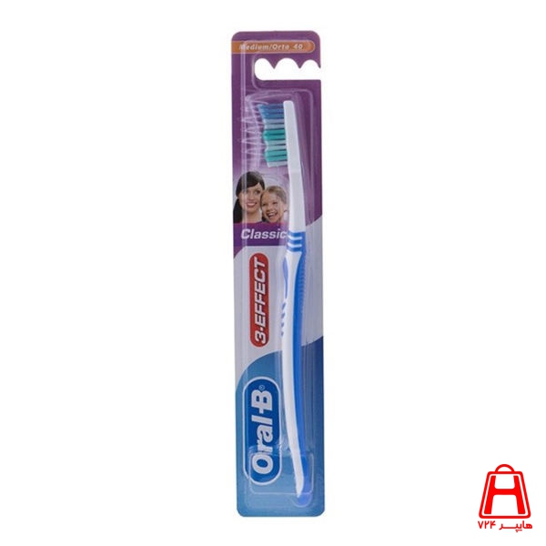 Oral B Classic 3 effect Medium Toothbrush