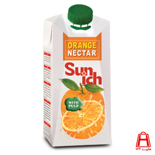 Orange nectar with half a liter of combi block pulp