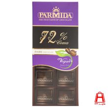 شکلات تلخ 80گرمی 72% پارمیدا