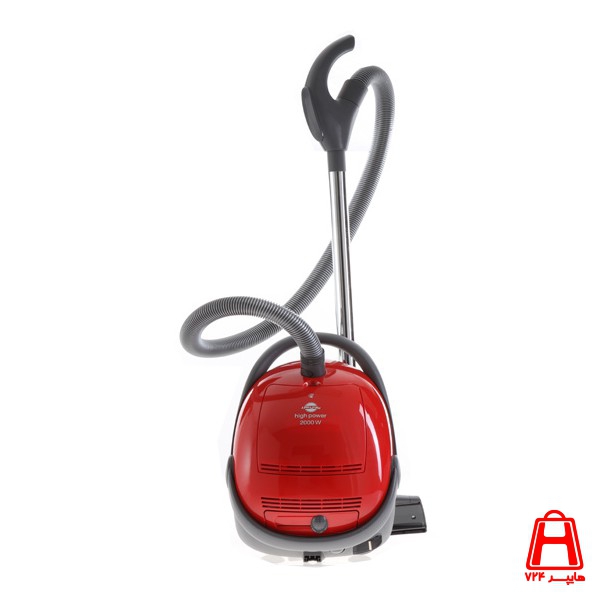 Pars Khazar Vacuum Cleaner 2000 Red Yellow Silver