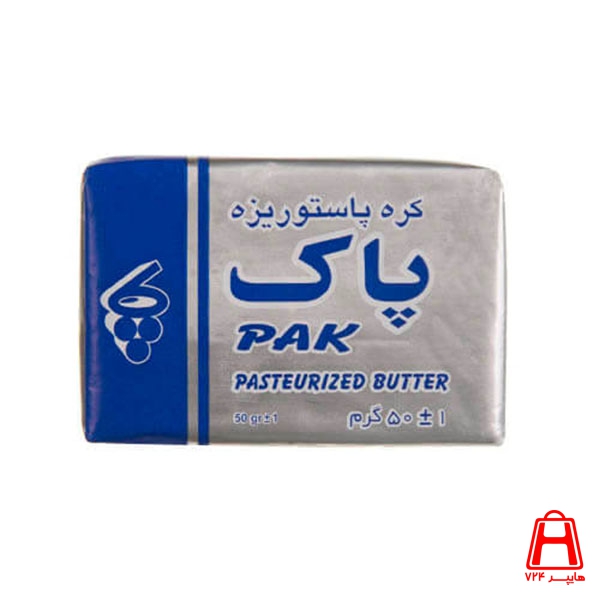 Pasteurized butter pak 50 g