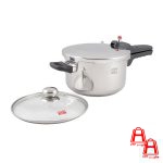 Pressure cooker 4.5L with Pyrex lid