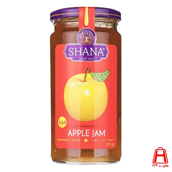 Shana glass apple jam 570 g