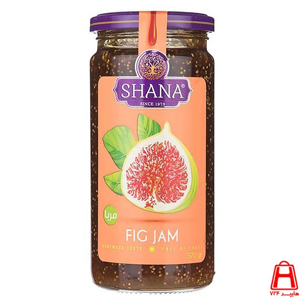 Shana glass fig jam 570 g