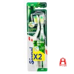Signal 2 piece pack of natural bamboo salt toothbrush
