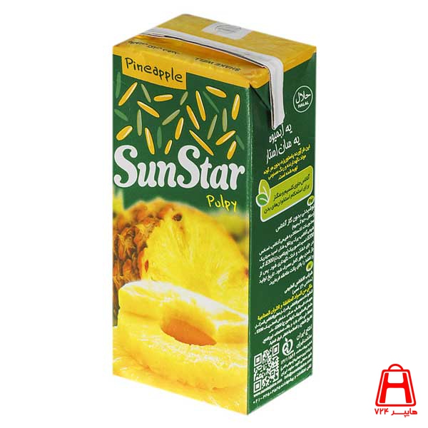 SunStar Pulp Pineapple juice 200 CC