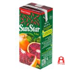 SunStar orange juice inside red pulp with 200 CC