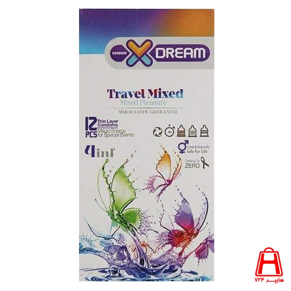 Travel Mixed Different condoms containing 4 varieties