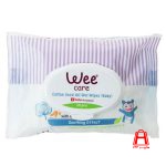 Wee 20 leaf baby wipes with lid containing olive oil