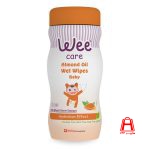 Wee 70 sheet cylindrical wipes containing almond oil