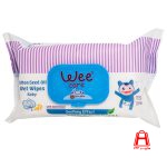 Wee 72 sheet baby wipes containing cottonseed oil