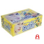Yellow bath soap Golnar face design 130 g