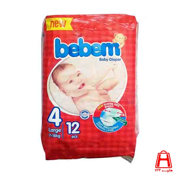 bebem Normal diapers 4 large 12 12