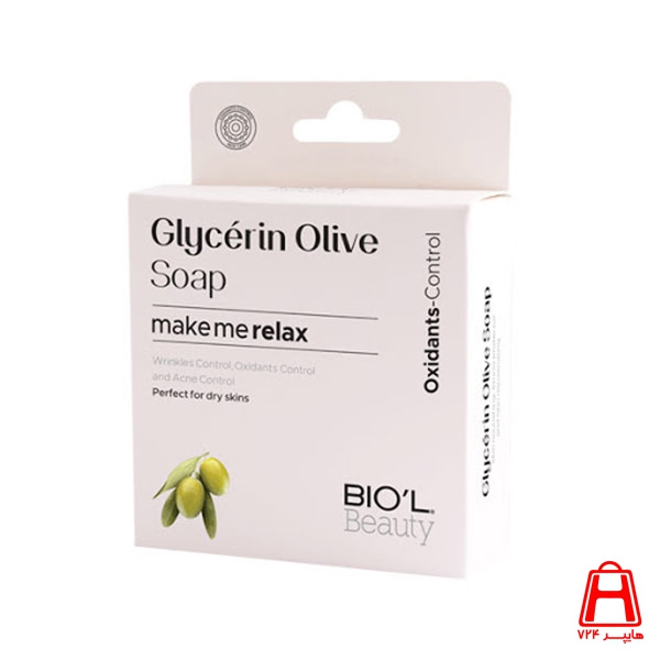 biol Olive glycerin cleansing soap repairing skin cell aging 100 gr