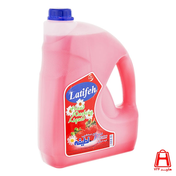 handwashing liquid strawberry latifeh 4 lit