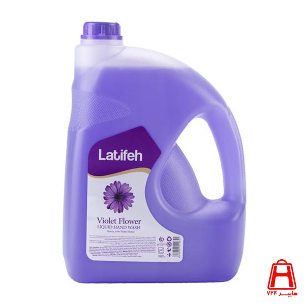 latifeh violet flower liquid hand wash 4 L