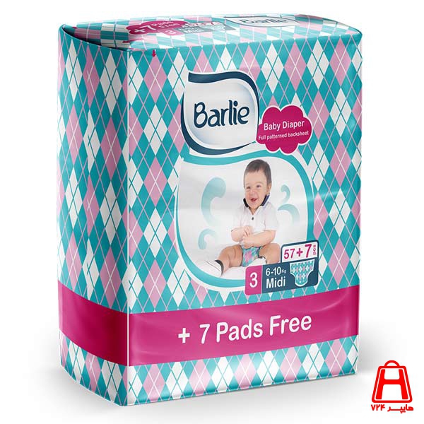 Barlie Complete medium economy diapers 57 7 pieces 5 to 10 kg