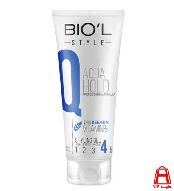 Aqua tube styling hair gel contains creatine with strong holding power