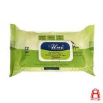 Hand wipe 72 Wet cleanser and disinfectant containing ionized olive oil