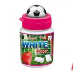 White Soccer Gum Strawberry Flavor