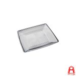 Square cake plate luxury model polystyrene 6 piece cellophane package