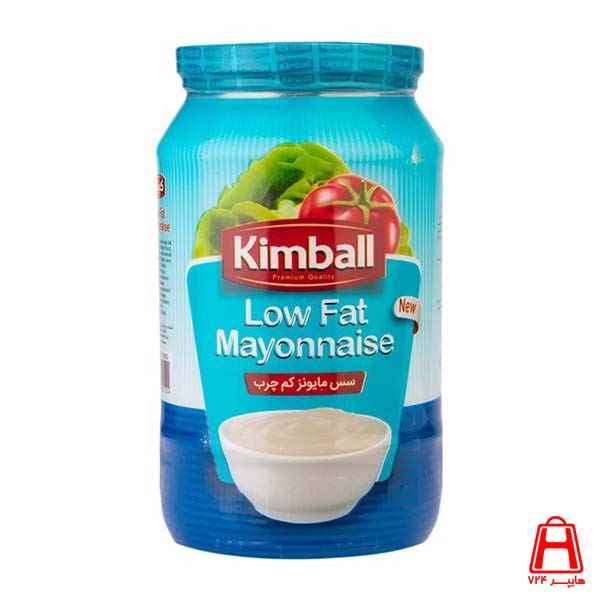 Kimball Low fat mayonnaise glass jar 600 g 12 pcs