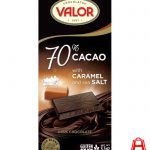 Bitter chocolate 70 with toffee valor 100 g